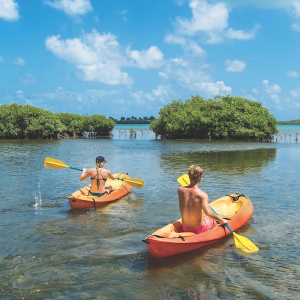Antigua Kayaking Couple Romantic Adventure