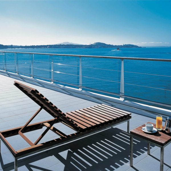 Auckland Hilton Hotel Balcony Overlooking Bay