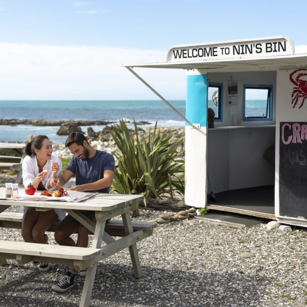 Kaikoura Canterbury coast lunch couple