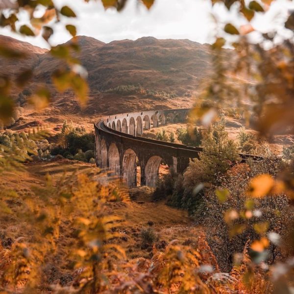 Scotland Harry Potter Hogwarts Express Glenfinnan Viaduct West Highlands