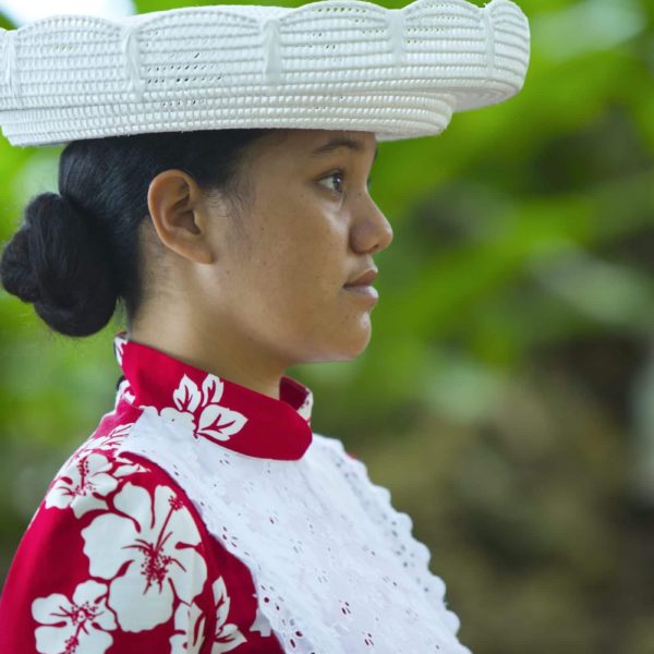 Tahiti Rurutu Traditional Dress Polynesian Flowers Women