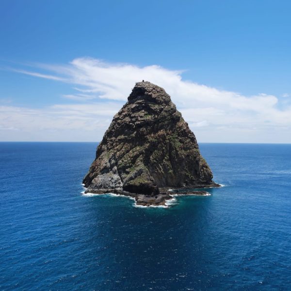 Tahiti Ua Huka island cliff middle of ocean