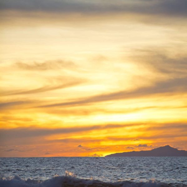 Tahiti huahine sunset ocean