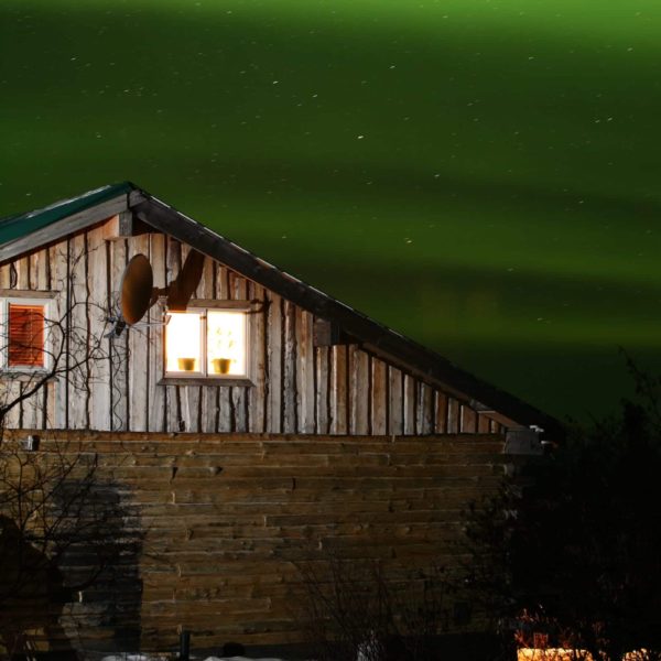 Alaska Luxury Vacation Fairbanks Barn Northern Lights
