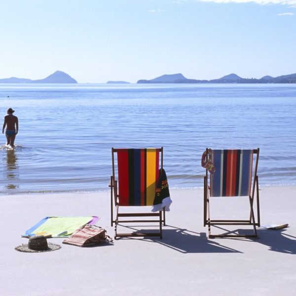 Beach Chairs Lounging Nsw North Coast Beaches Port Stephens Luxury Australia Vacation