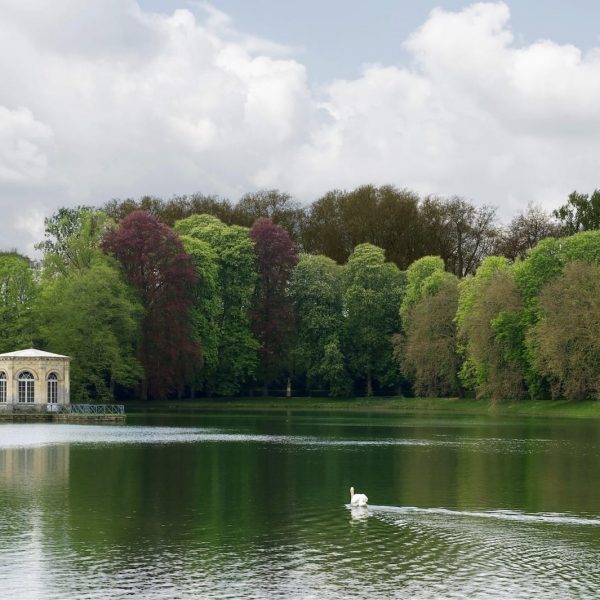 Castle Fontainebleau Schlossgarten Pond Garden Luxury Vacation