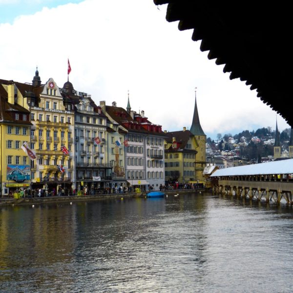 Europe Luxury Switzerland Vacation Lucerne Switzerland Chapel Bridge Historic Center