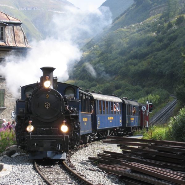 Europe Luxury Switzerland Vacation Steam Railway Furka Switzerland Steam Locomotive