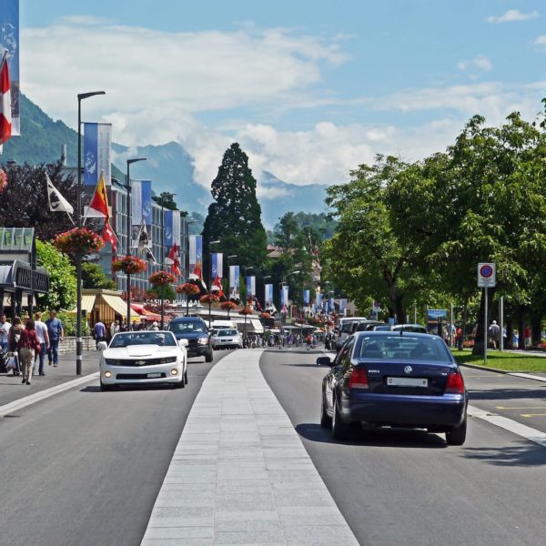 Europe Luxury Switzerland Vacation Switzerland Interlaken Main Road Boulevard Center