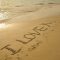 Honeymoon Destination Wedding Beach I Love You Sand Landscape Marine