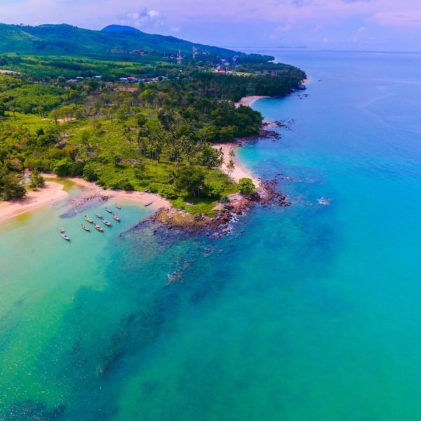Luxury Thailand Vacation Aerial Photo Of Body Of Water And Island Aerial Shot Bay Beach