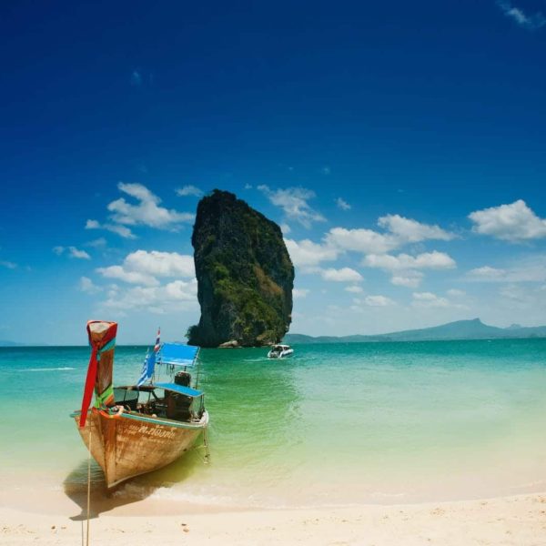 Luxury Thailand Vacation Background Beach Blue Sky