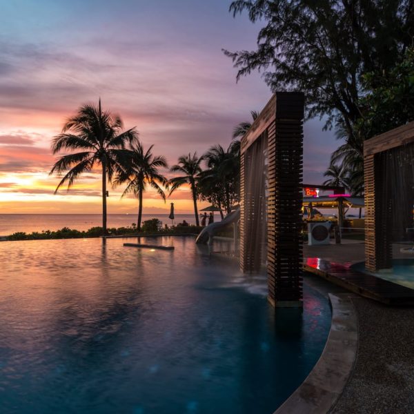 Luxury Thailand Vacation Beach Club Night Time
