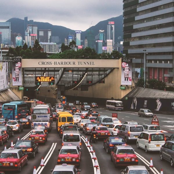 Luxury Vacation China Asia Hong Kong Street View Central Traffic Crowded