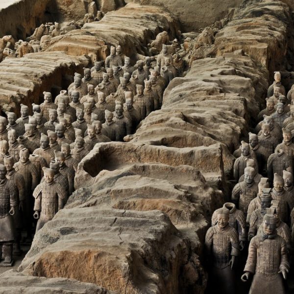 Luxury Vacation China Asia Terracotta Army China Xi An Soldier Statue Buried
