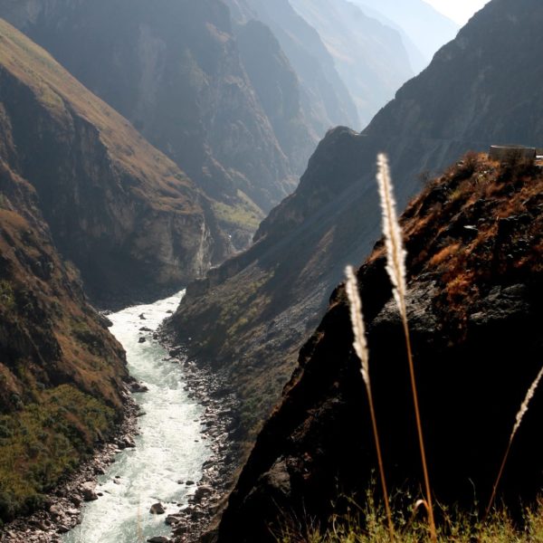 Luxury Vacation China Asia Tiger Leaping Gorge Mountain Sunset Grass