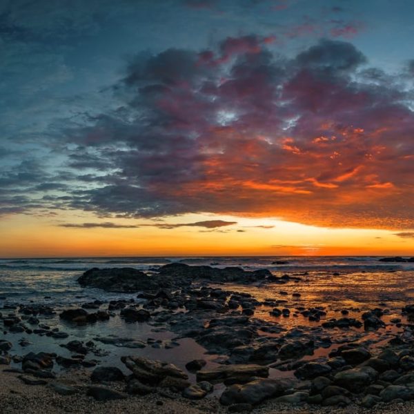Sunset Tropical Costa Rica Travel Ocean Beach
