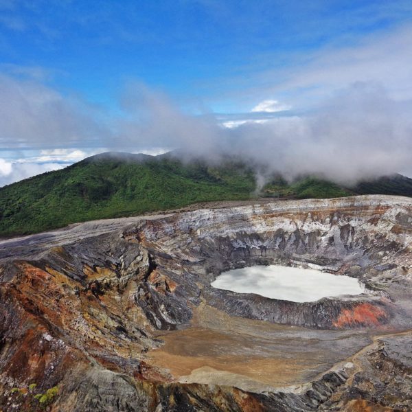 Volcano Poas Costa Rica Crater Mountains